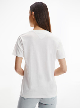 nahlad Tommy Jeans dámske biele tričko TIMELESS BOX