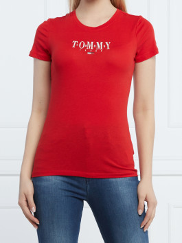 nahlad Tommy Jeans dámske červené tričko