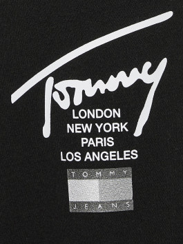 nahlad Tommy Jeans dámske čierne tepláky MODERN SIGNATURE