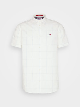 nahlad Tommy Jeans pánska biela košeľa s krátkym rukávom