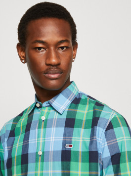 nahlad Tommy Jeans pánska kockovaná košeľa