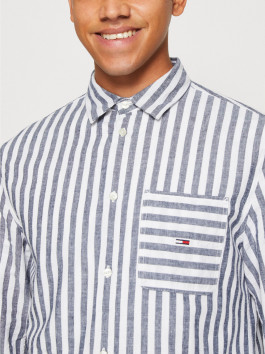 nahlad Tommy Jeans pánska pruhovaná košeľa