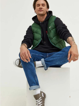 nahlad Tommy Jeans pánska zelená vesta