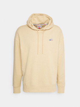 nahlad Tommy Jeans pánska béžová mikina SIGNATURE
