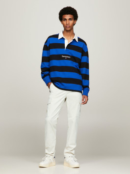 nahlad Tommy Jeans pánske krémové nohavice Austin