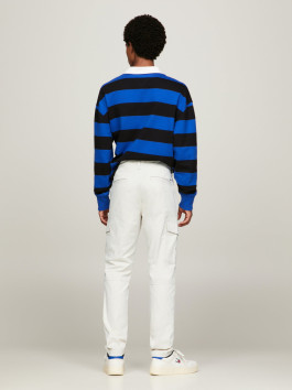 nahlad Tommy Jeans pánske krémové nohavice Austin