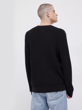 nahlad Tommy Jeans pánsky čierny sveter