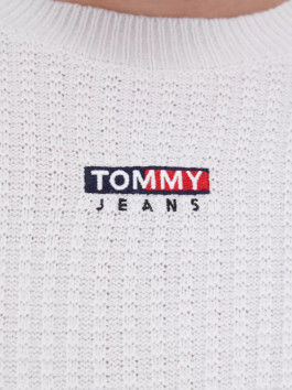 nahlad Tommy Jeans pánsky svetlosivý sveter