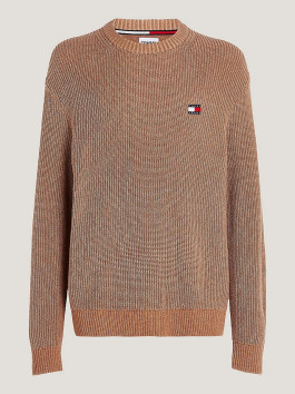 nahlad Tommy Jeans pánsky zlatohnedý sveter