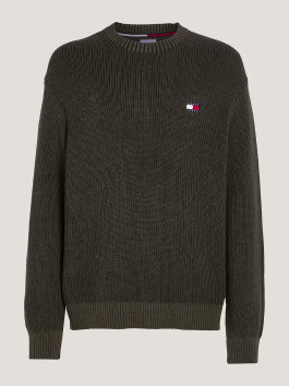 nahlad Tommy Jeans pánsky khaki sveter