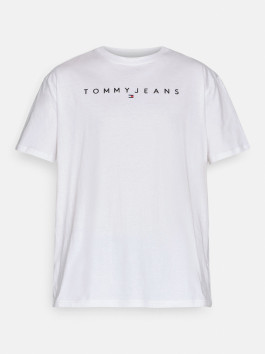 nahlad Tommy Jeans pánske biele tričko LINEAR LOGO