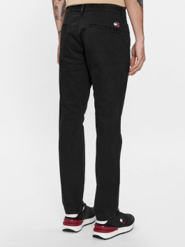 nahlad Tommy Jeans pánske čierne nohavice