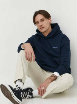 nahlad Tommy Jeans pánska tmavo modrá mikina