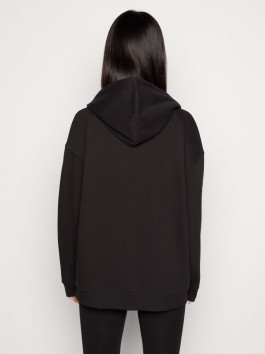 nahlad Tommy Jeans dámska čierna mikina SIGNATURE ZIP THRU