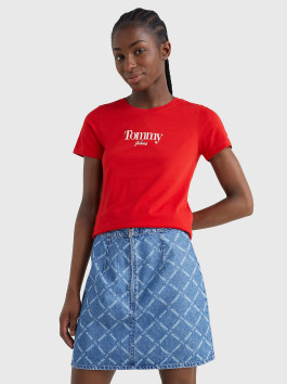 nahlad Tommy Jeans dámske červené tričko