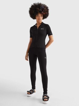 nahlad Tommy Jeans dámske čierne legíny SIGNATURE