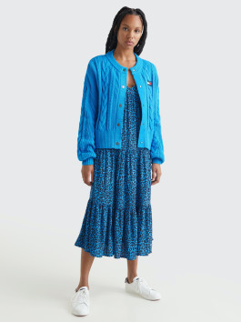 nahlad Tommy Jeans dámsky modrý sveter