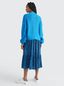 nahlad Tommy Jeans dámsky modrý sveter