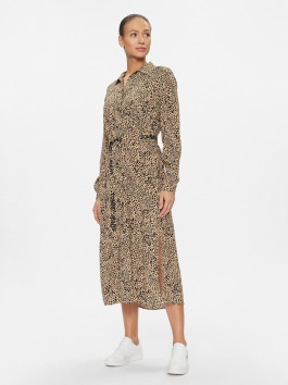 nahlad Tommy Jeans dámske béžové vzorované šaty