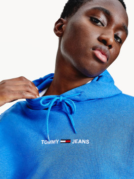 nahlad Tommy Jeans pánska svetlomodrá mikina STRAIGHT LOGO