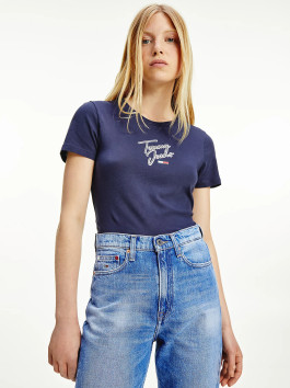 nahlad Tommy Jeans dámske modré tričko