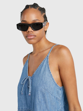 nahlad Tommy Jeans dámske modré šaty