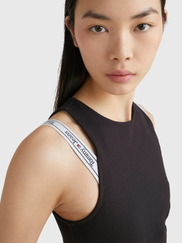 nahlad Tommy Jeans dámske čierne šaty