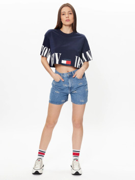 nahlad Tommy Jeans dámske tmavo modré tričko