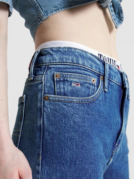 nahlad Tommy Jeans dámske modré džínsy.