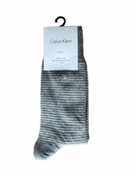 nahlad Calvin Klein pánske šedé ponožky 2 pack