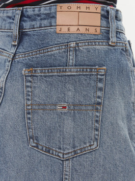 nahlad Tommy Jeans dámska modrá džínsová sukňa