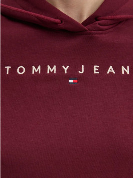 nahlad Tommy Jeans dámska vínová mikina
