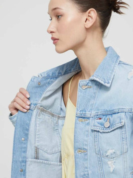 nahlad Tommy Jeans dámska džínsová bunda Mom