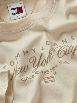 nahlad Tommy Jeans dámske béžové tričko