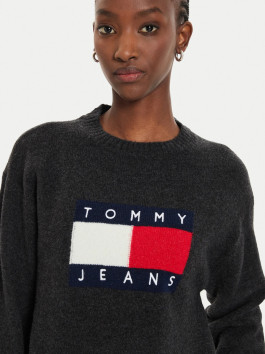 nahlad Tommy Jeans dámsky čierny sveter