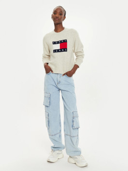 nahlad Tommy Jeans dámsky béžový sveter