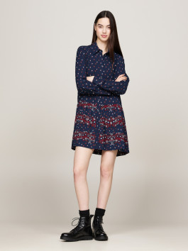 nahlad Tommy Jeans dámske modré šaty Floral
