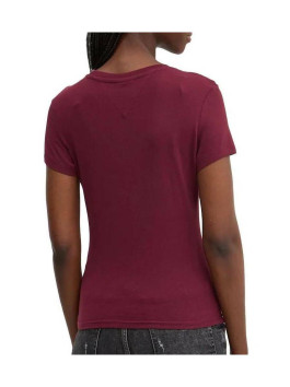 nahlad Tommy Jeans dámske vínové tričko