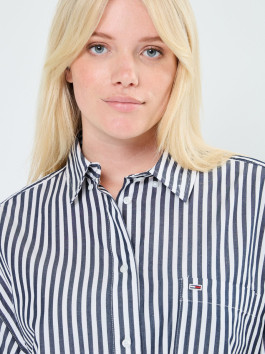 nahlad Tommy Jeans dámska pruhovaná košeľa