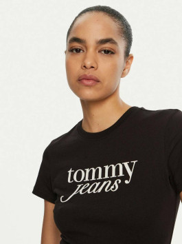 nahlad Tommy Jeans dámske čierne tričko 