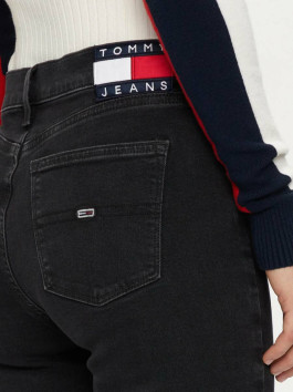 nahlad Tommy Jeans dámske čierne džínsy