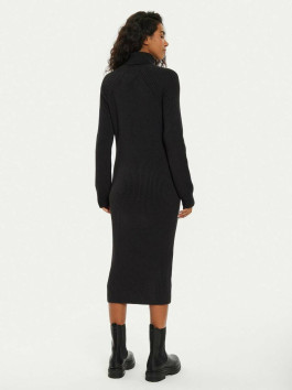 nahlad Tommy Jeans dámske čierne úpletové šaty