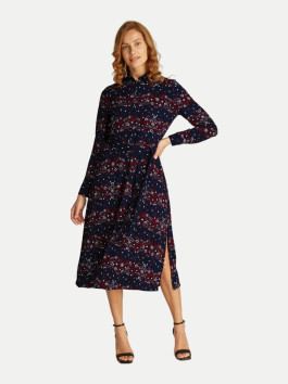 nahlad Tommy Jeans dámske tmavo modré šaty Floral