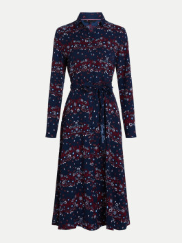 nahlad Tommy Jeans dámske tmavo modré šaty Floral