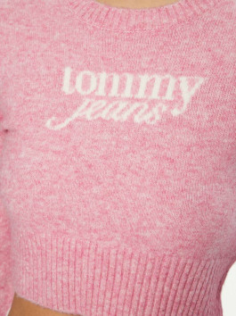 nahlad Tommy Jeans dámsky ružový sveter