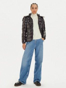 nahlad Tommy Jeans dámska čierna bunda