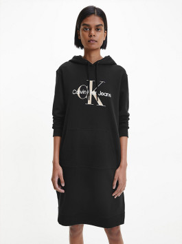 nahlad Calvin Klein dámske čierne mikinošaty