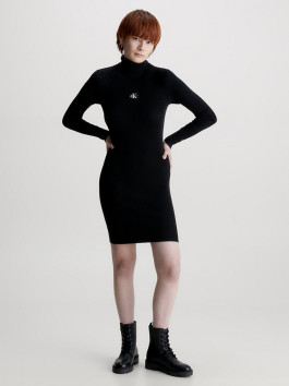 nahlad Calvin Klein dámské černé úpletové šaty