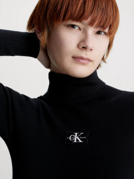 nahlad Calvin Klein dámské černé úpletové šaty