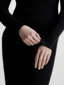 nahlad Calvin Klein dámské černé úpletové šaty